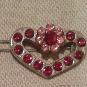 Vintage! Luxury Joomi Heart Hair Pin